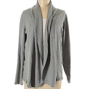 Premise Gray Open Swing Long Sleeve Cardigan Sweater